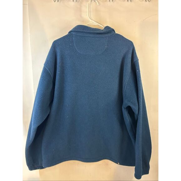 Cabela Polartec zipper fleece USA Blue large Pull Over Men's - Picture 5 of 7